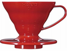 Hario Hario Keramický odkapávač V60-01 Červený
