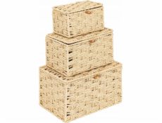 Atmosphera Tkané úložné boxy ELIO, 3 nádoby různých velikostí