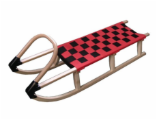 Sáně Acra 110cm dřevěné - červené