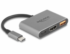 Delock USB Type-C adaptér na HDMI 4K 30 Hz s USB Type-A a USB Type-C PD 2.0 90 W
