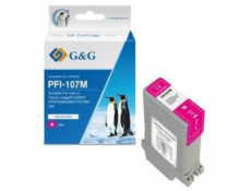 G&G Kompatibilní inkoust G&G / inkoust s PFI107M, NC-00107M, 6707B001, purpurová, 130ml