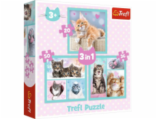Trefl 3v1 Puzzle Roztomilá zvířátka