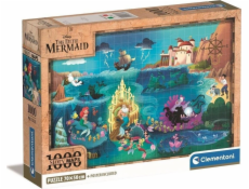 Clementoni Puzzle 1000 dílků Kompaktní mapy Disney Malá mořská víla Clementoni Puzzle 1000 dílků Kompaktní mapy Disney Malá mořská víla