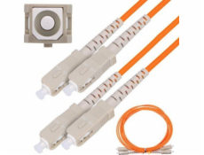 Extralink Patchcord SC/UPC-SC/UPC MM 50/125 DUPLEX 3,0 mm 1 m