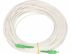 Extralink Patchcord SC/APC-SC/APC SM G657A2 SIMPLEX 3,0 mm 25 m LSOH bílý