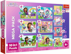 Trefl 10v1 Puzzle Ve světě Gabi Gabby Dollhouse