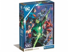 Clementoni Puzzle 500 dílků Kompaktní DC Comics Liga spravedlnosti