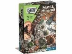 Clementoni Vědecká sada pro fosilie a minerály Clementoni Vědecká sada pro fosilie a minerály
