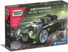 Clementoni Stavebnice mechanické laboratoře - Hot Rod a závodní truck