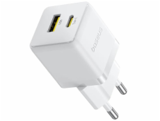 Nabíječka do sítě Baseus Palm 30W, 1xUSB, 1xUSB-C bílá