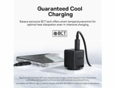Nabíječka do sítě Baseus Palm 30W, 1xUSB, 1xUSB-C černá
