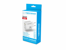 Esperanza EZC105W Síťová nabíječka 20W Bílá
