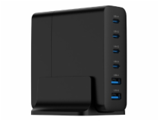 Gembird TA-UC-2A4C-PD75-01-BK nabíječka na PDA/mobilní telefon Univerzální Černá AC Rychlé nabíjení Vnitřní