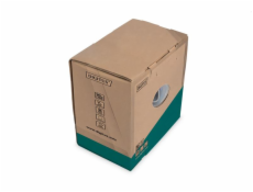 Kabel teleinformatyczny instalacyjny kat.5e, F/UTP, Eca, drut, AWG 24/1, PVC, 305m, szary, karton