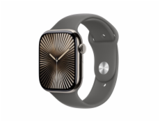 Apple Watch S10 Cell/46mm/Natural/Sport Band/Stone Grey/-S/M
