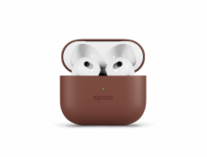 Epico Leather Case Airpods 4 - hnědá