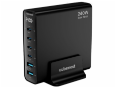Cubenest S6D0 PD 3.1 GaN Adaptér 240W - černá