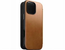 Nomad Kožené pouzdro Folio, anglická hnědá-C - iPhone 16 Pro Max