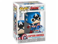 POP! Marvel: The Avengers Captain America (Special Edition) + odznak