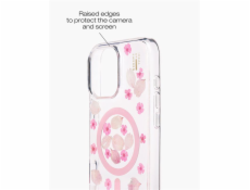 iDeal Fashion Clear Case MagSafe iPhone 16 Pro Cherry Blossom