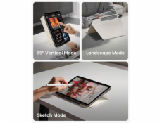 Tomtoc pouzdro Detachable Folio Case pro iPad Air 11  M1/M2/M3 - Ivory