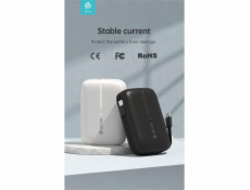 Devia powerbank Kintone Built-in Dual Cable 10000 mAh - Black