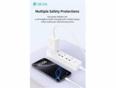 Deví síťová nabíječka Rocket Series PD Quick Charger 45W + Cable - White