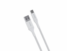iStores by Epico Braided Cable 1.2m USB-C to USB-A - bílý