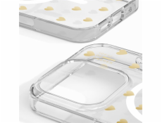 iDeal Fashion Clear Case MagSafe iPhone 16 Pro Golden Hearts