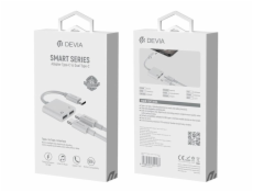 Devia Smart Series Adapter USB-C do Dual USB-C - White