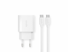 iStores by Epico 20W PD Charger Bundle s USB-C to USB-C kabel 1.2m - bílá