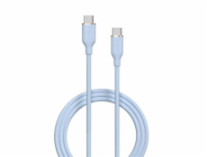Deví kabel USB-C to USB-C Jelly Series Silicone Cable 1.2m - Blue
