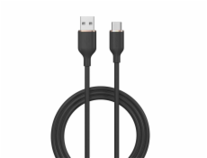Deví kabel USB-A to USB-C Jelly Series Silicone Cable 1.2m - Black