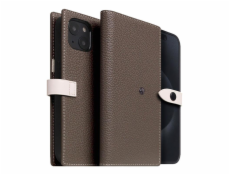 SLG Design pouzdro D8 Magsafe Hybrid Full Grain Leather pro iPhone 15 Plus - Etoff Cream