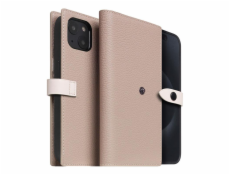 SLG Design pouzdro D8 Magsafe Hybrid Full Grain Leather pro iPhone 15 Plus - Light Cream