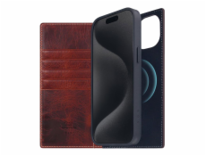 SLG Design pouzdro D7 Magsafe Italian Wax Leather pro iPhone 15 Plus - Brown