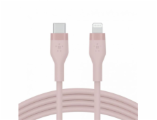 Belkin kabel Boost Charge Flex Silicone USB-C to Lightning 3m - Pink