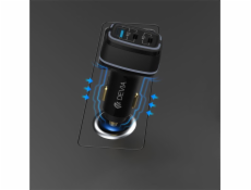 Deví nabíječka do auta Extreme Speed Series 115W USB+2C Fast Car Charger - Black
