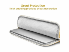 Tomtoc pouzdro Lady Sleeve with Pouch pro Macbook Pro 14  M1/M2/M3 - Cheese Yellow