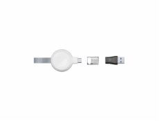 Cellularline Power Pill cestovní nabíječka pro Apple Watch, s USB adaptérem, bílá