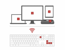 LMP klávesnice Bluetooth Numeric Keyboard 110 keys SK layout - Gray Aluminium