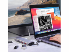 Adam Elements USB-C Casa Hub A09 9-in-1 Hub - Grey
