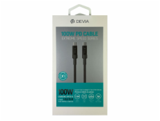 Devia kabel USB-C Extreme speed 100W PD Fast Cable 1.5m - Black