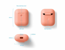 Elago Airpods 2 Silicone Case - Peach