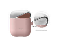 Elago Airpods Silicone Duo Hang Case - Pink/White, Pastel Blue Elago Airpods Silicone Duo Hang Case - Pink/White, Pastel Blue
