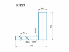 CSAT KNS3 konzole pro malá zařízení s naklápěním