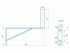 CSAT KM300 dvoubodový kovový držák, 30cm od zdi CSAT KM300 dvoubodový kovový držák, 30cm od zdi