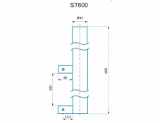 CSAT ST600, stojan - kovová trojnožka, výška 60cm
