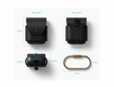 Elago Airpods Leather Case - Black