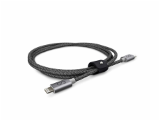iStores by EPICO FABRIC BRAIDED CABLE USB-C to Lightning 1.2m - space grey